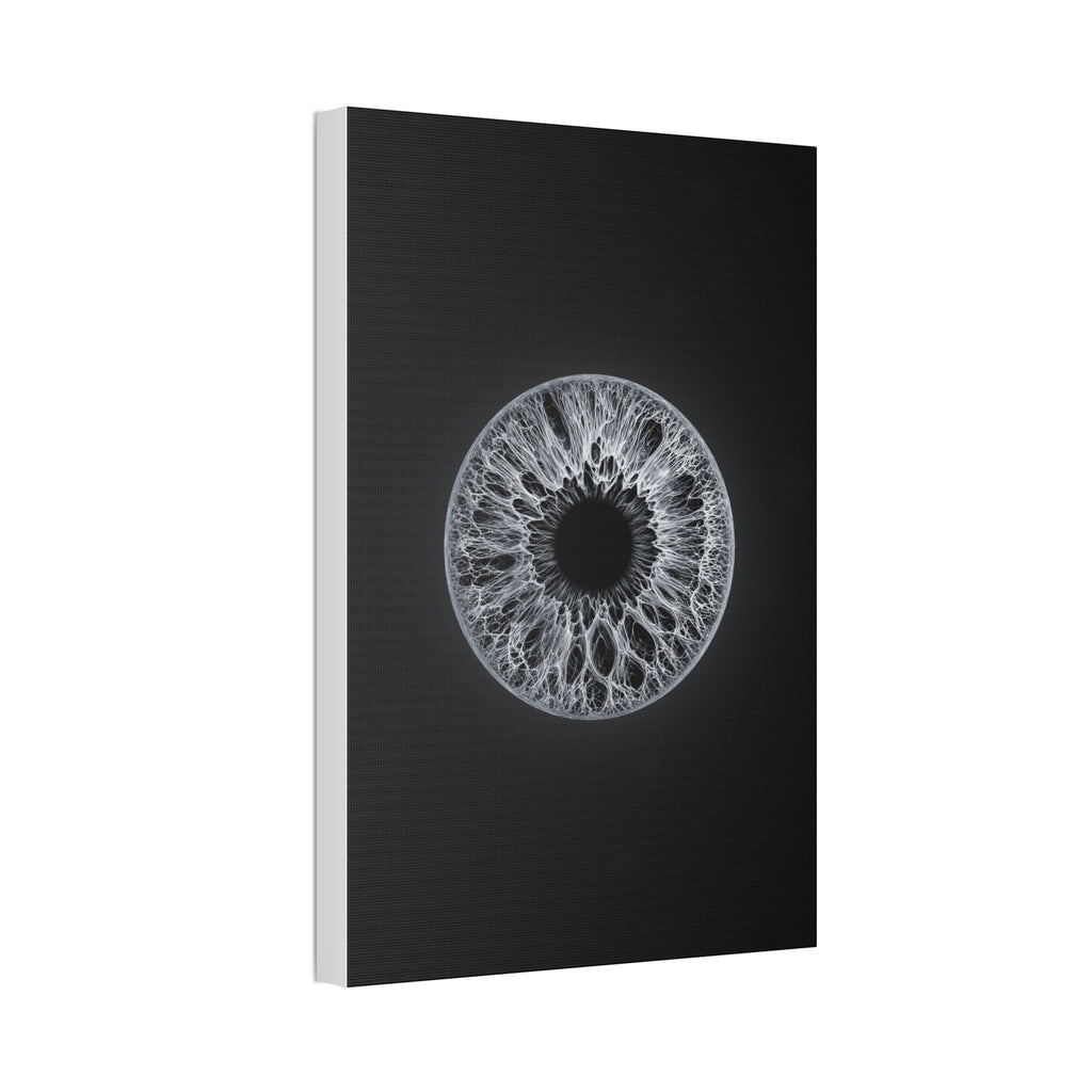 BLXNTT Iris – Lace Web Gray Glossy Canvas