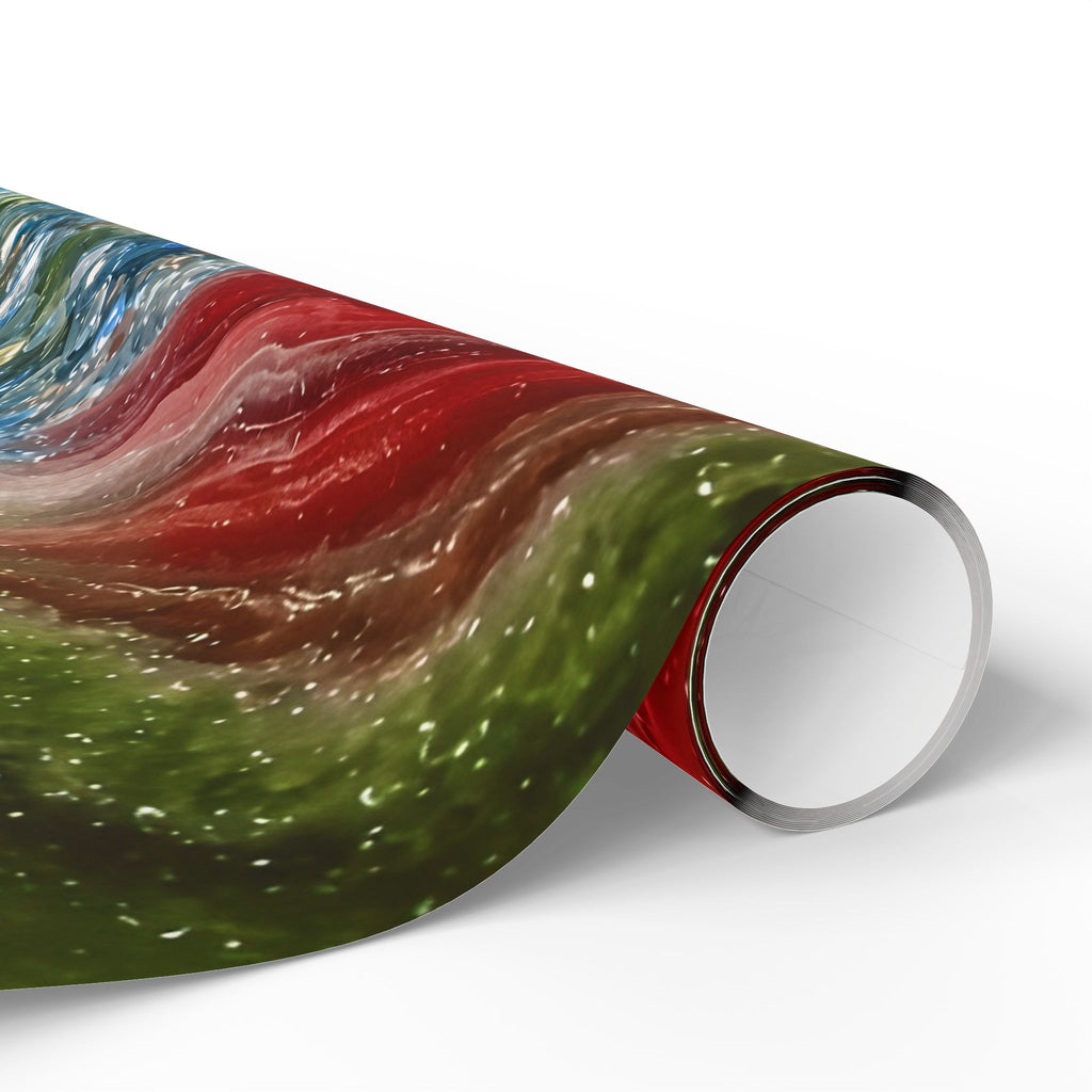 Geode Core - Lagoon Wrapping Paper