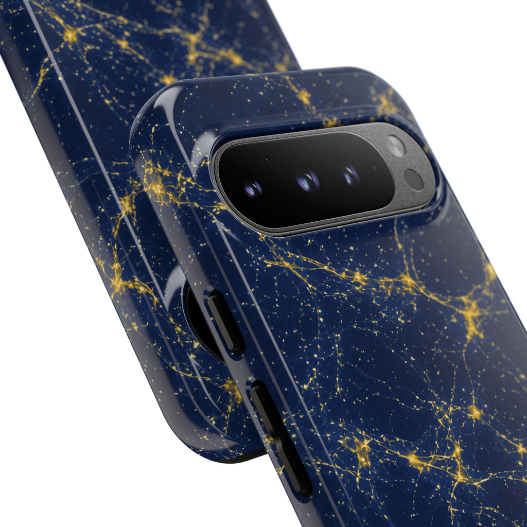 Neon Mycelium - Mustard Navy Phone Case