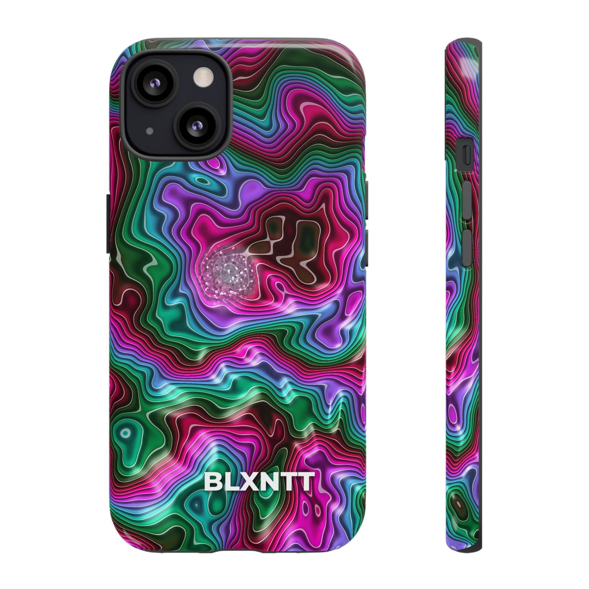 Neon Agate Phone Case