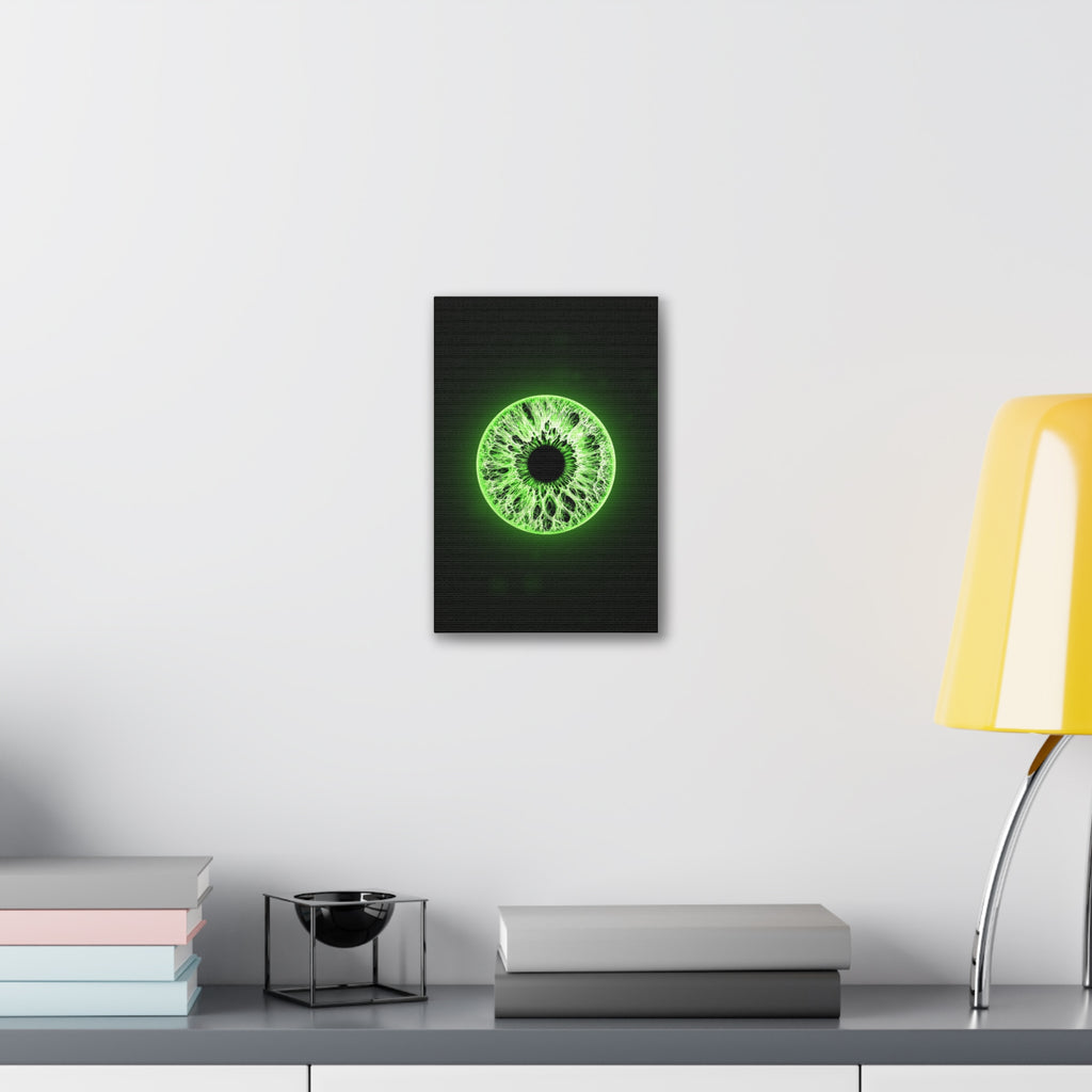 BLXNTT Iris – Lace Web Lime Shock Glossy Canvas