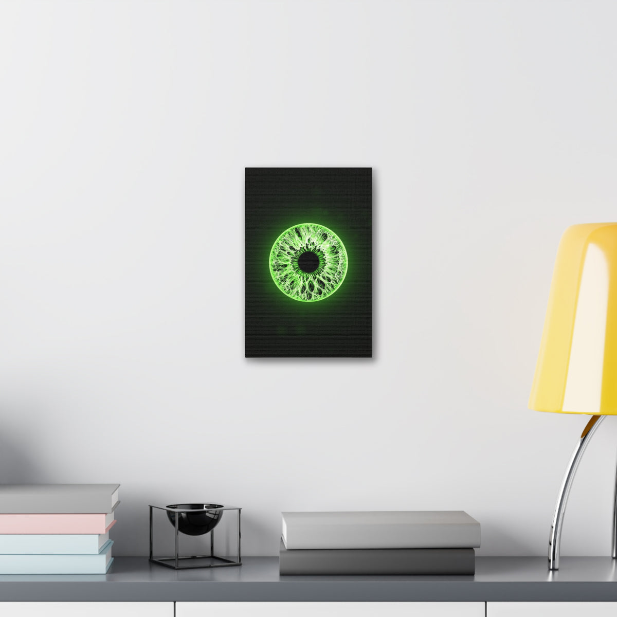 BLXNTT Iris – Lace Web Lime Shock Glossy Canvas