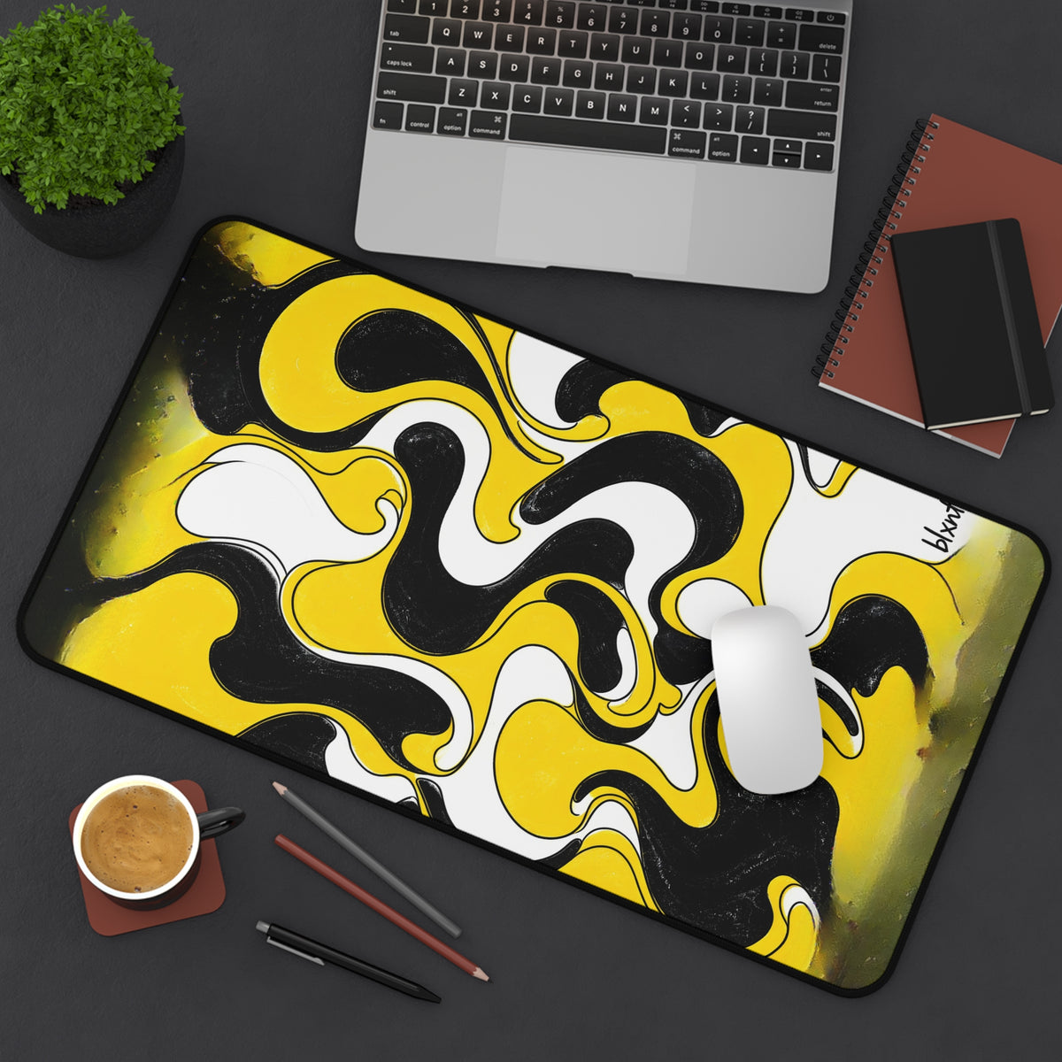 Fillmore Flow - Hazard Yellow Desk Mat