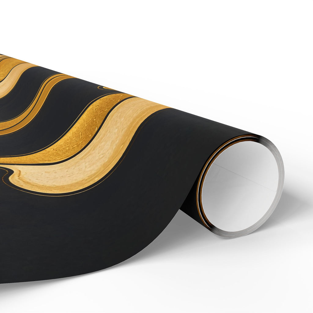 Fillmore Flow - Gold & Black Wrapping Paper