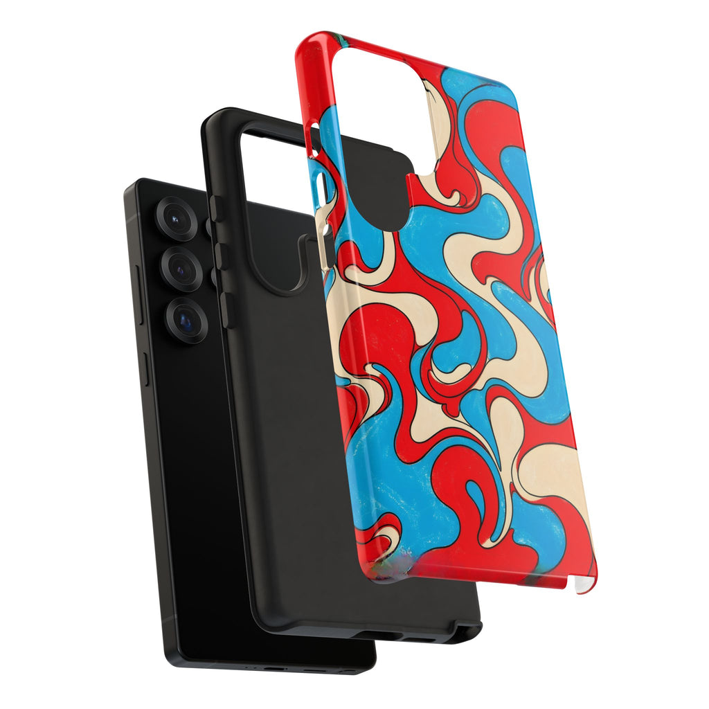 Fillmore Flow - Red, Cyan & Cream Phone Case