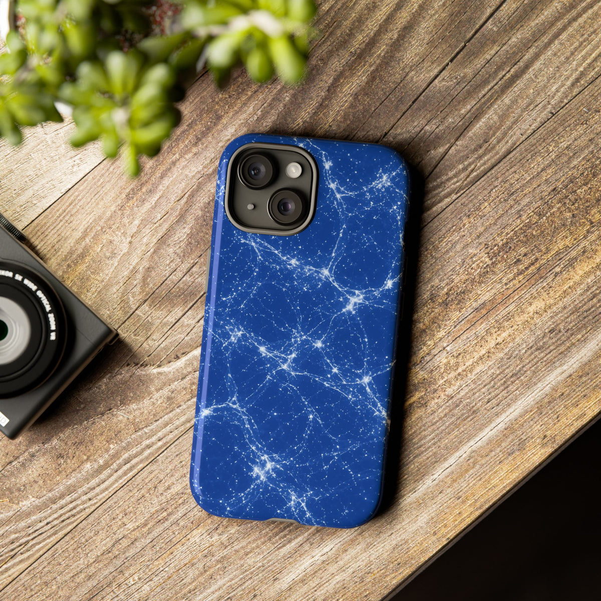 Neon Mycelium - Blueprint Phone Case