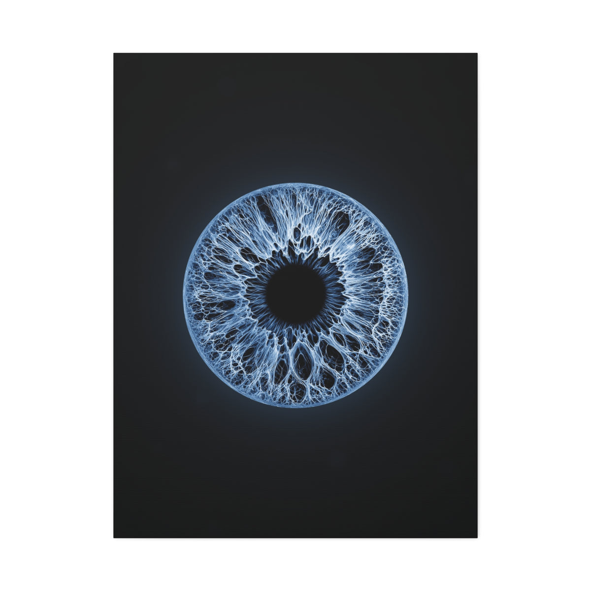 BLXNTT Iris – Lace Web Blue Glossy Canvas