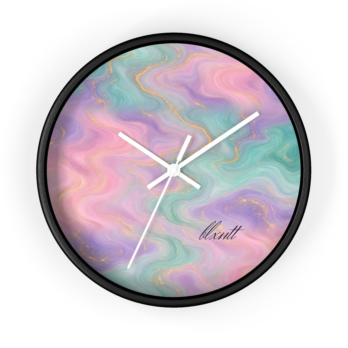 Pastel Marble Wall Clock