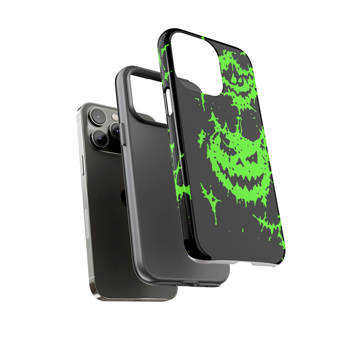Green Spiderweb Pumpkin Phone Case