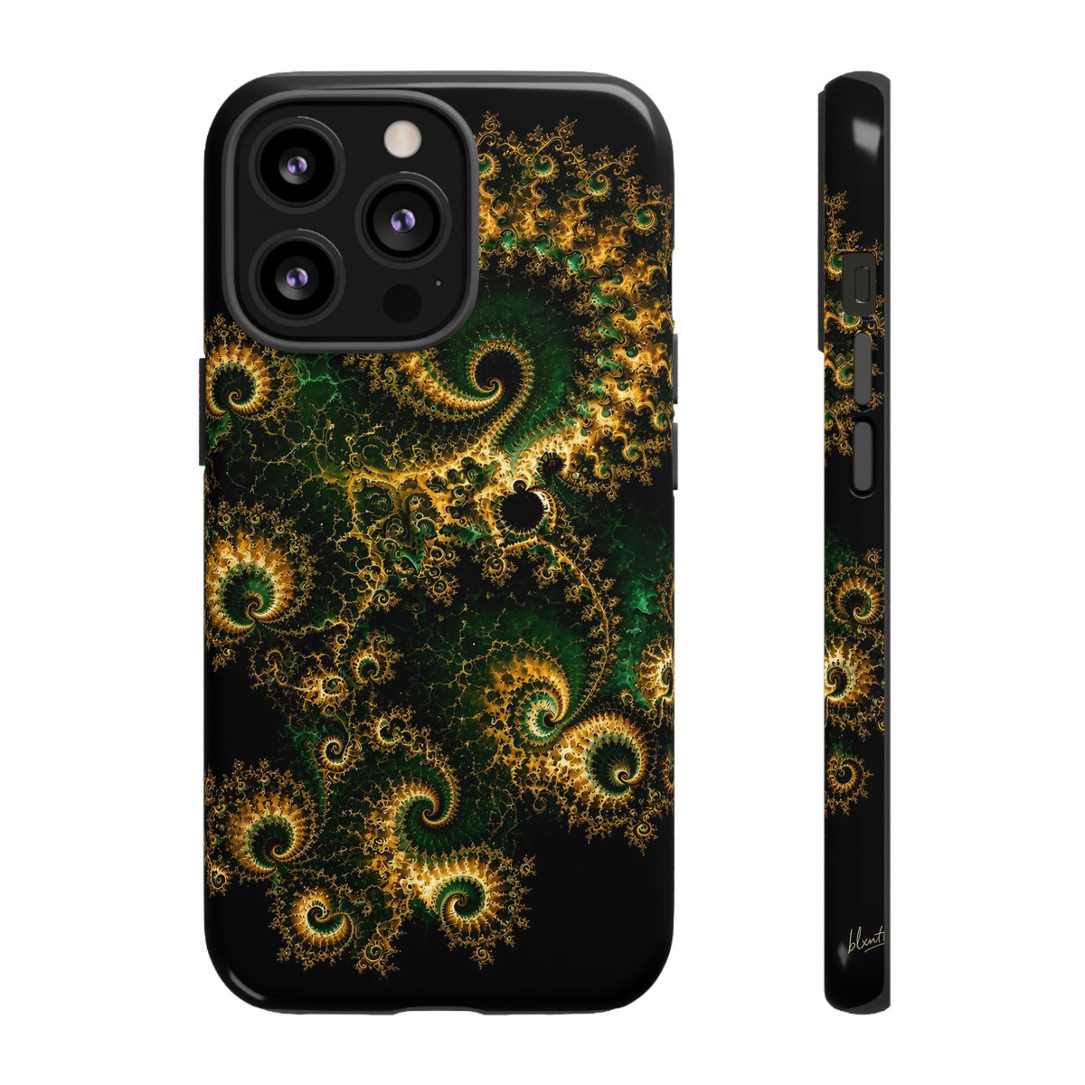 Copper Infinity - Emerald & Gold Phone Case