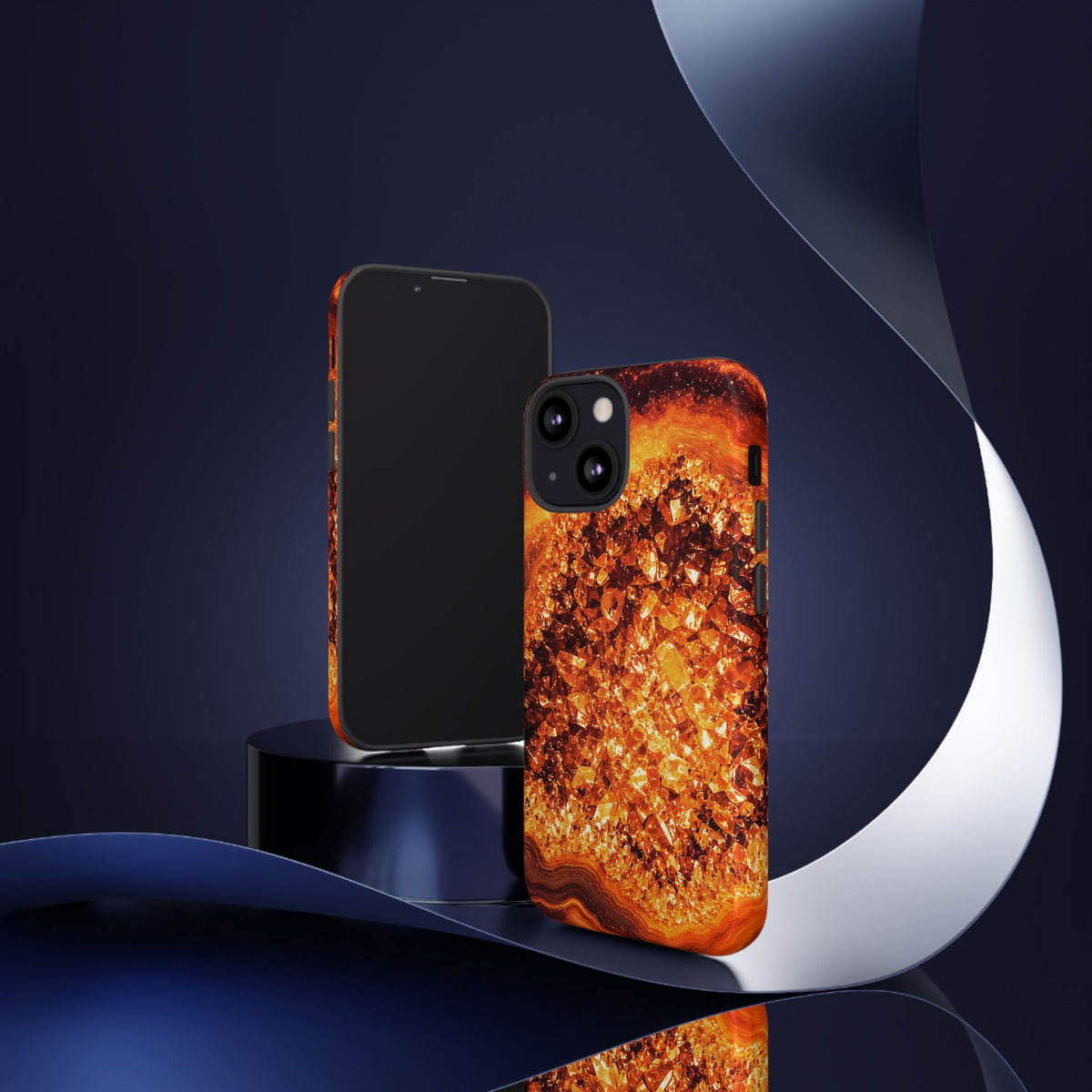 Geode Core - Molten Lava Phone Case