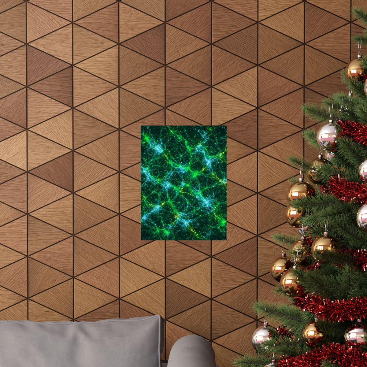 Neon Mycelium - Mermaid Poster