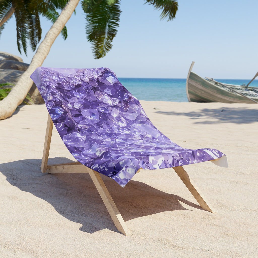 Geode Core - Lilac Dream Beach Towel