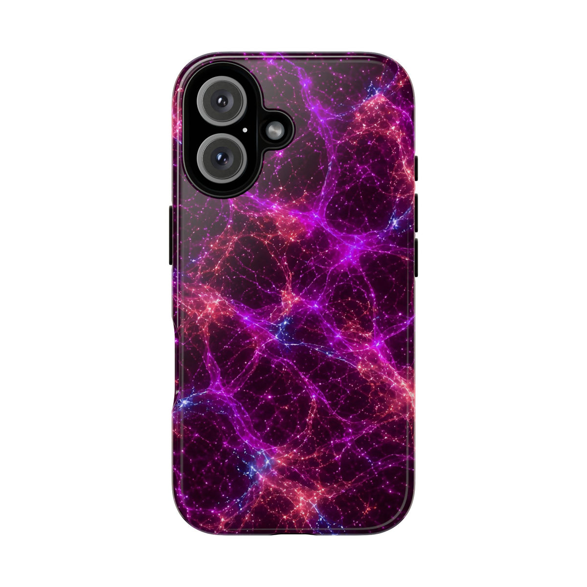 Neon Mycelium - Ember Orchid Phone Case