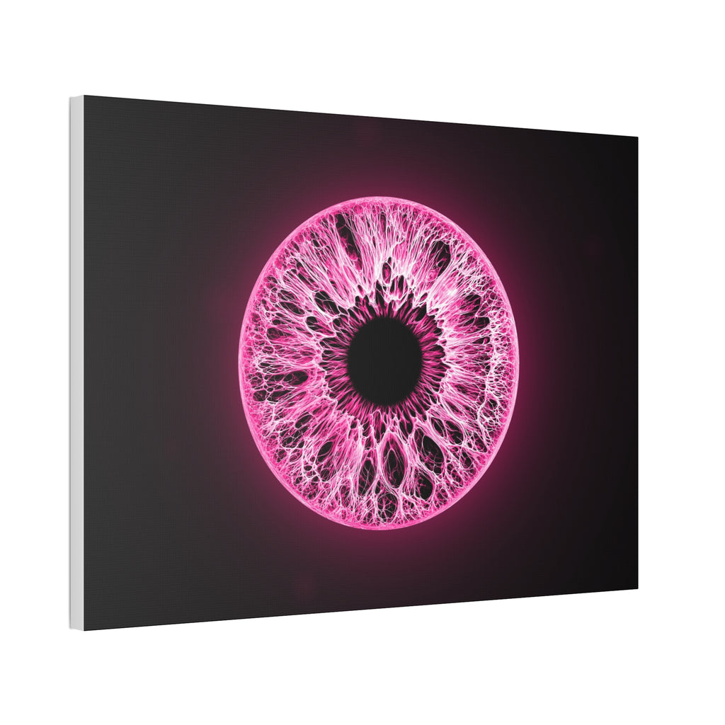 BLXNTT Iris – Lace Web Neon Pink Glossy Canvas