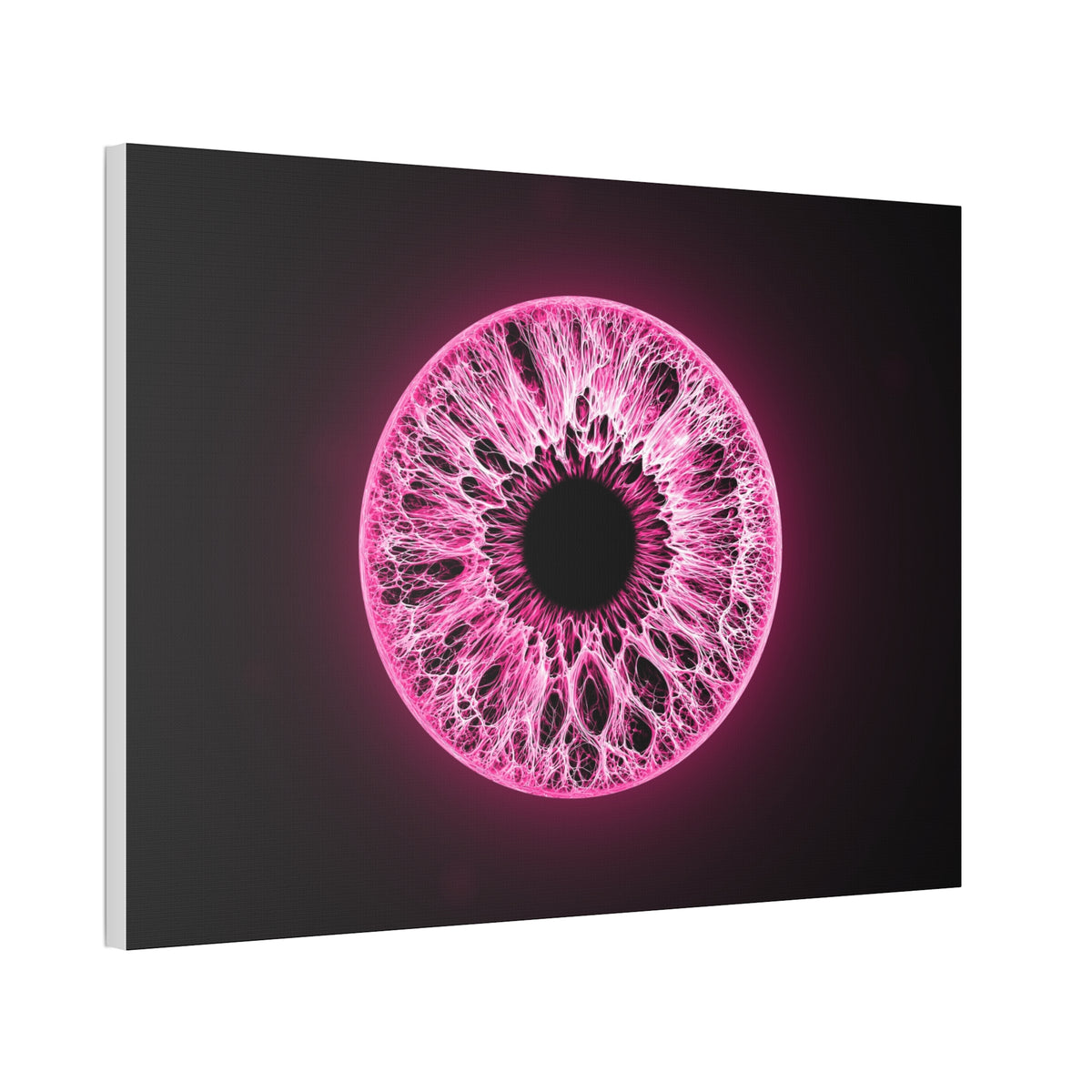 BLXNTT Iris – Lace Web Neon Pink Glossy Canvas