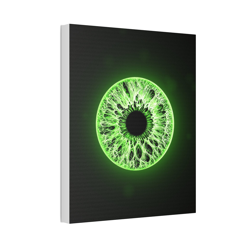 BLXNTT Iris – Lace Web Lime Shock Glossy Canvas