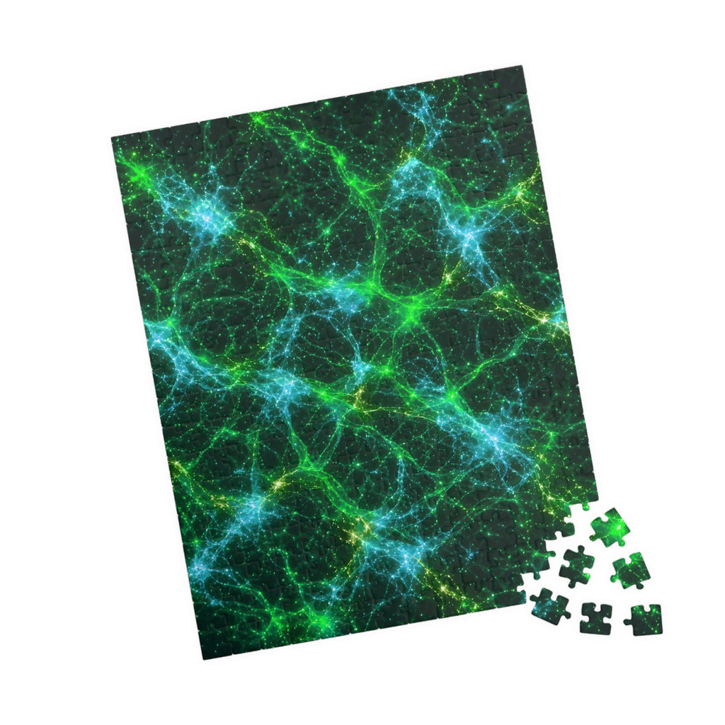 Neon Mycelium - Mermaid Jigsaw Puzzle