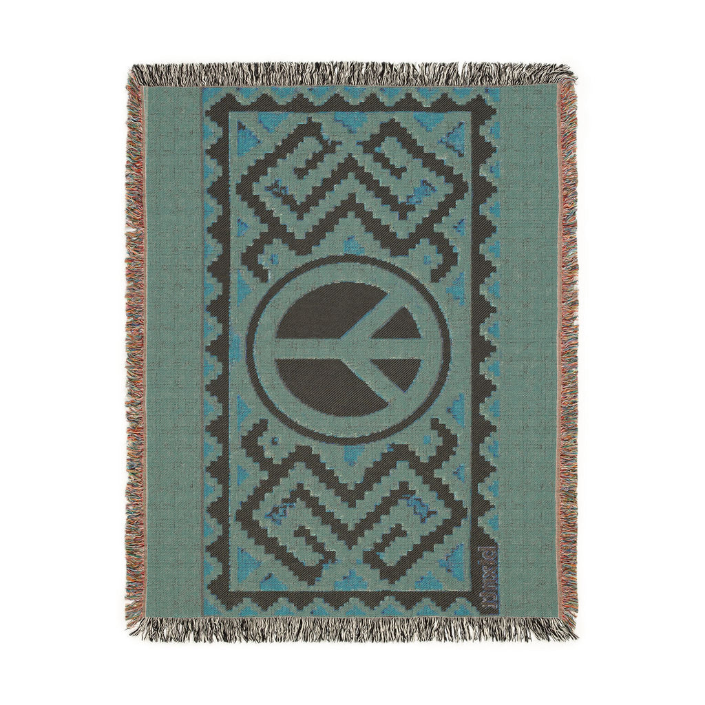 BLXNTT Orange Hippie Woven Blanket #3
