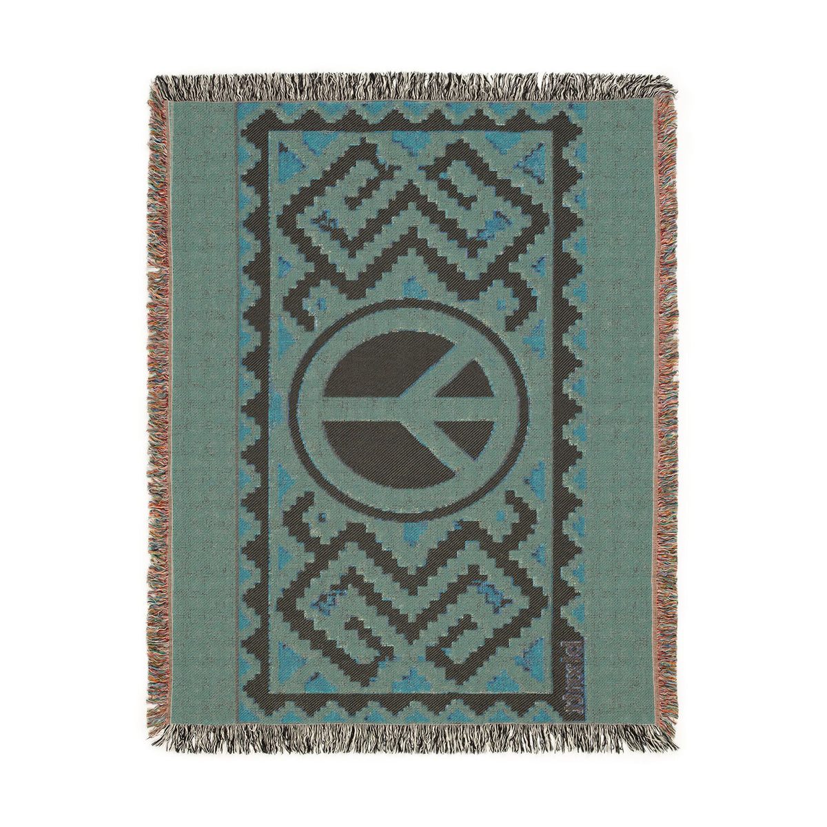 BLXNTT Orange Hippie Woven Blanket #3