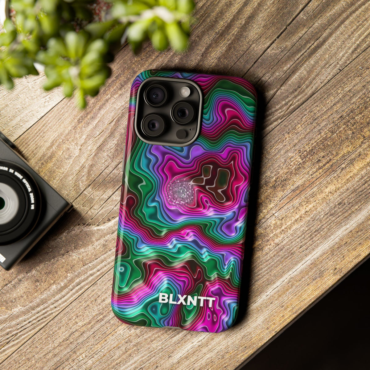 Neon Agate Phone Case