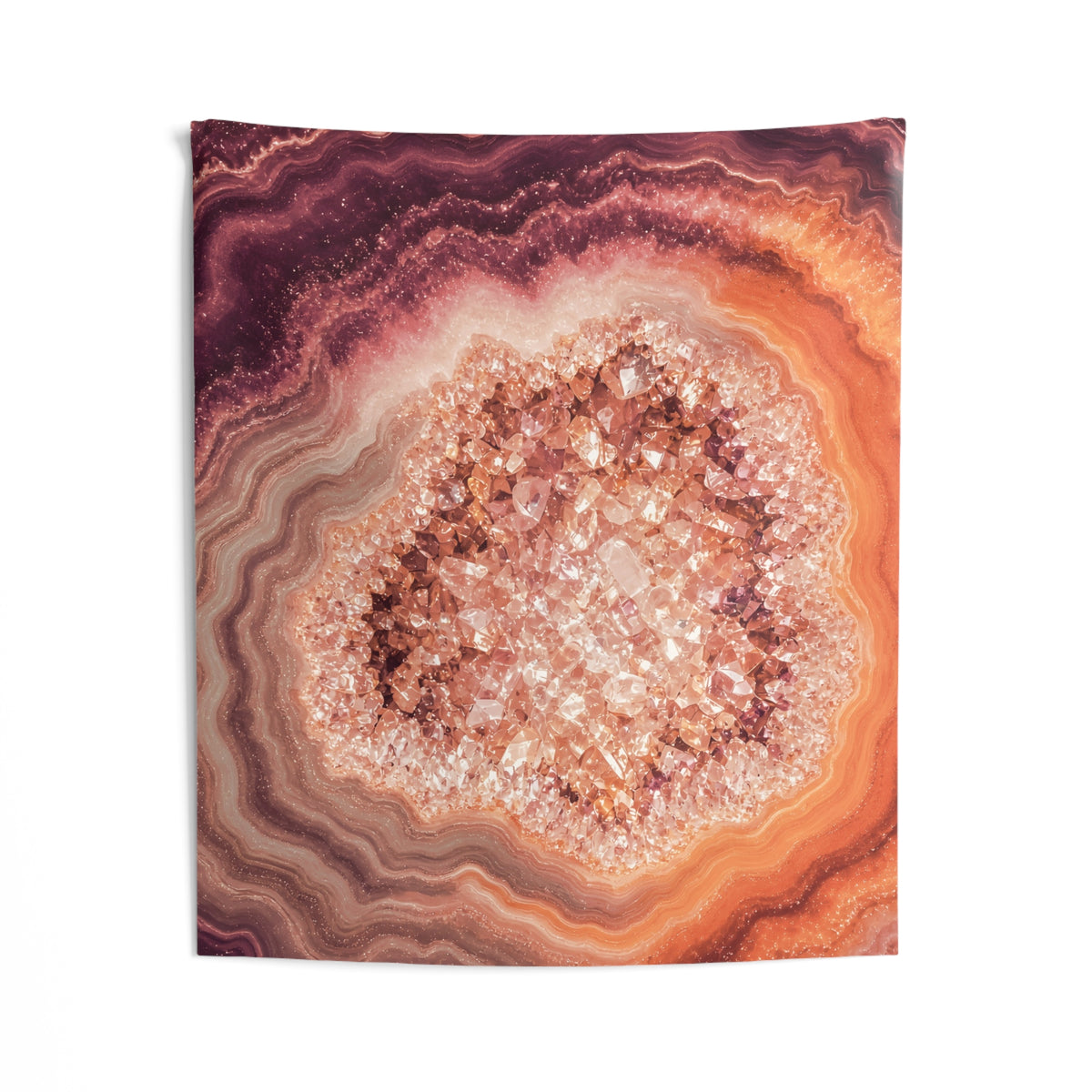Geode Core - Peach Sorbet Tapestry