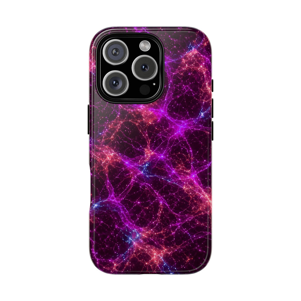 Neon Mycelium - Ember Orchid Phone Case