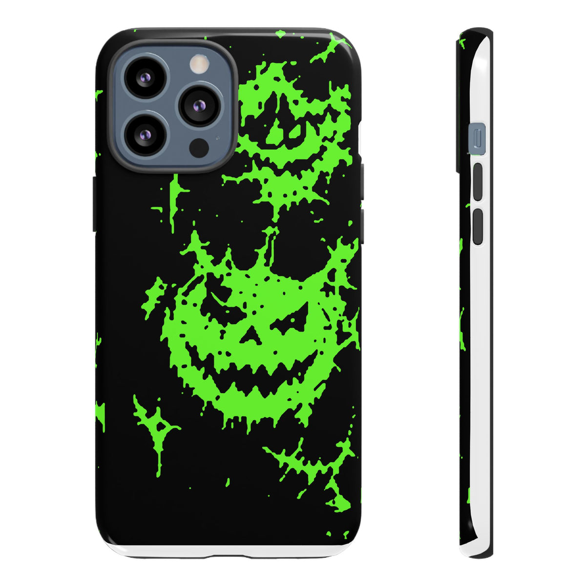 Green Spiderweb Pumpkin Phone Case