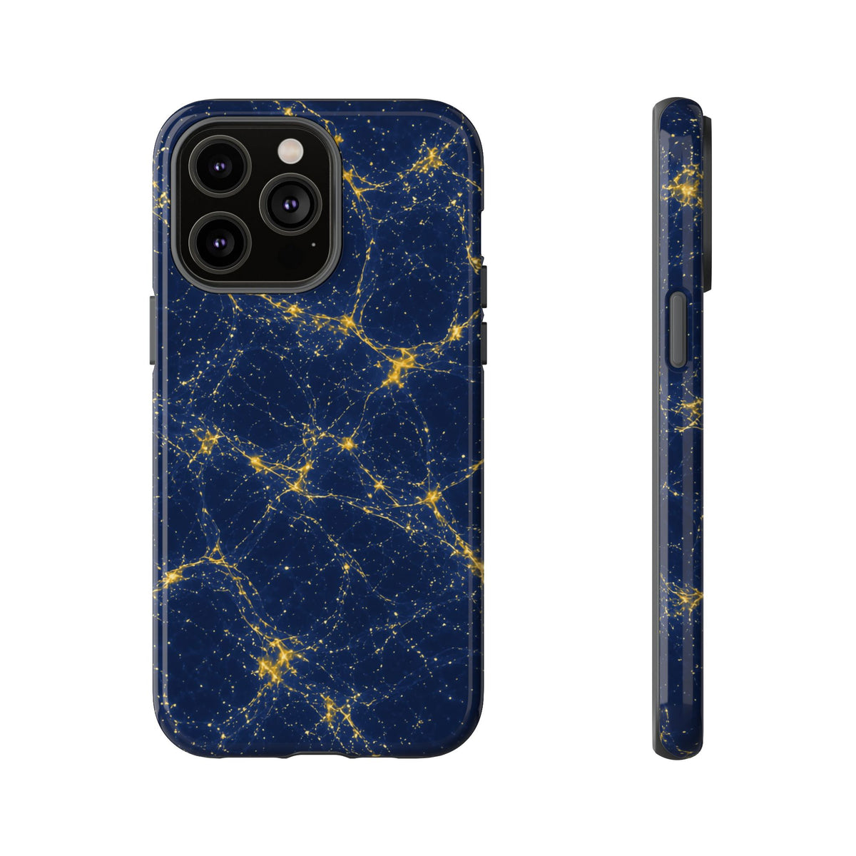 Neon Mycelium - Mustard Navy Phone Case