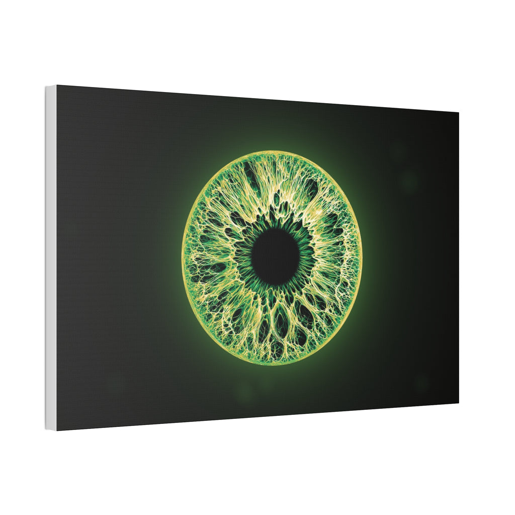 BLXNTT Iris – Lace Web Emerald Gold Glossy Canvas