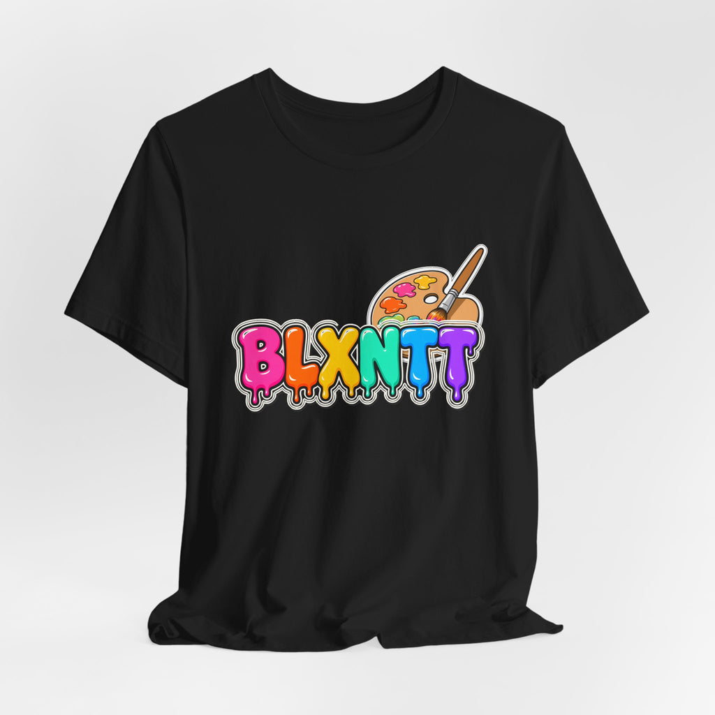 BLXNTT Paint Spill Tee - Rainbow (Black)