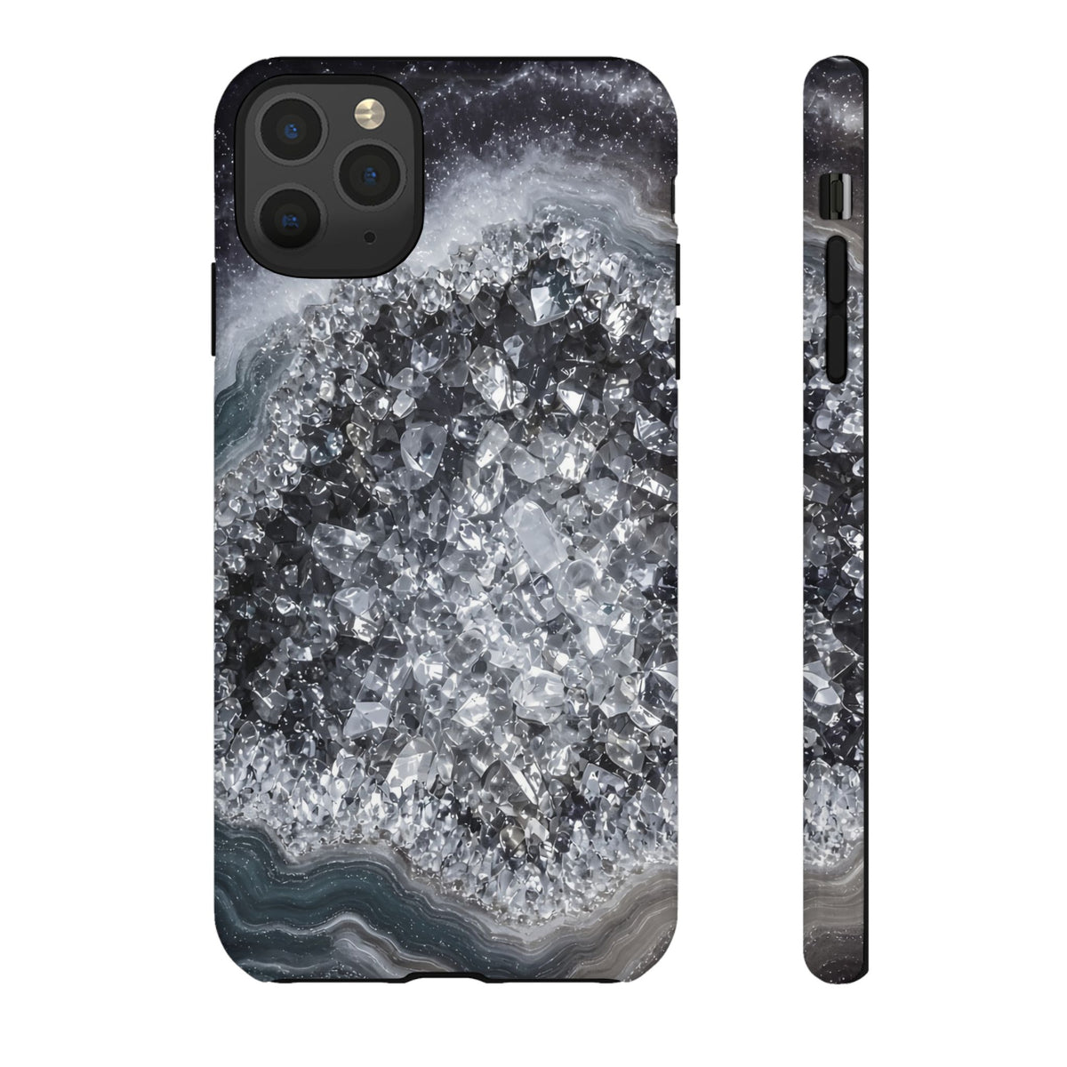Geode Core - Silver Smoke Phone Case