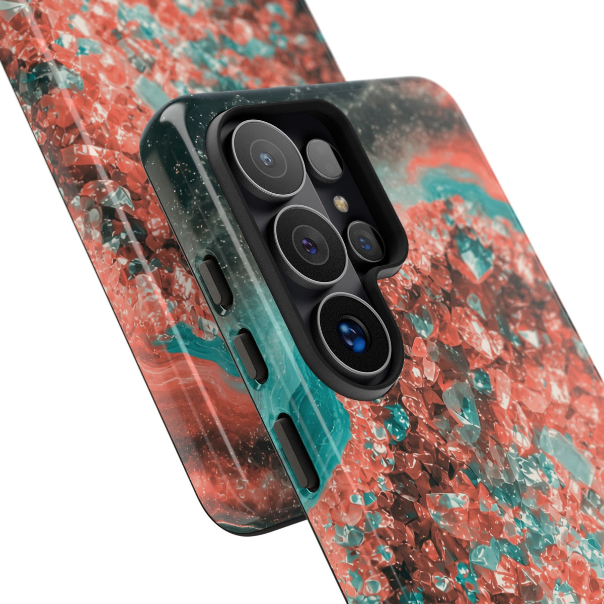Geode Core - Coral Teal Phone Case