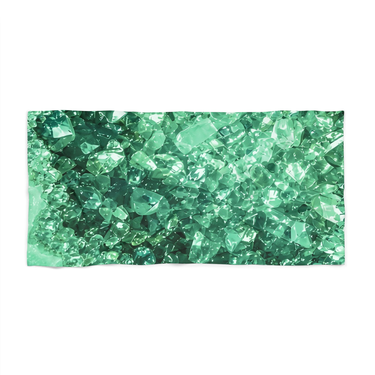 Geode Core - Jade Temple Beach Towel