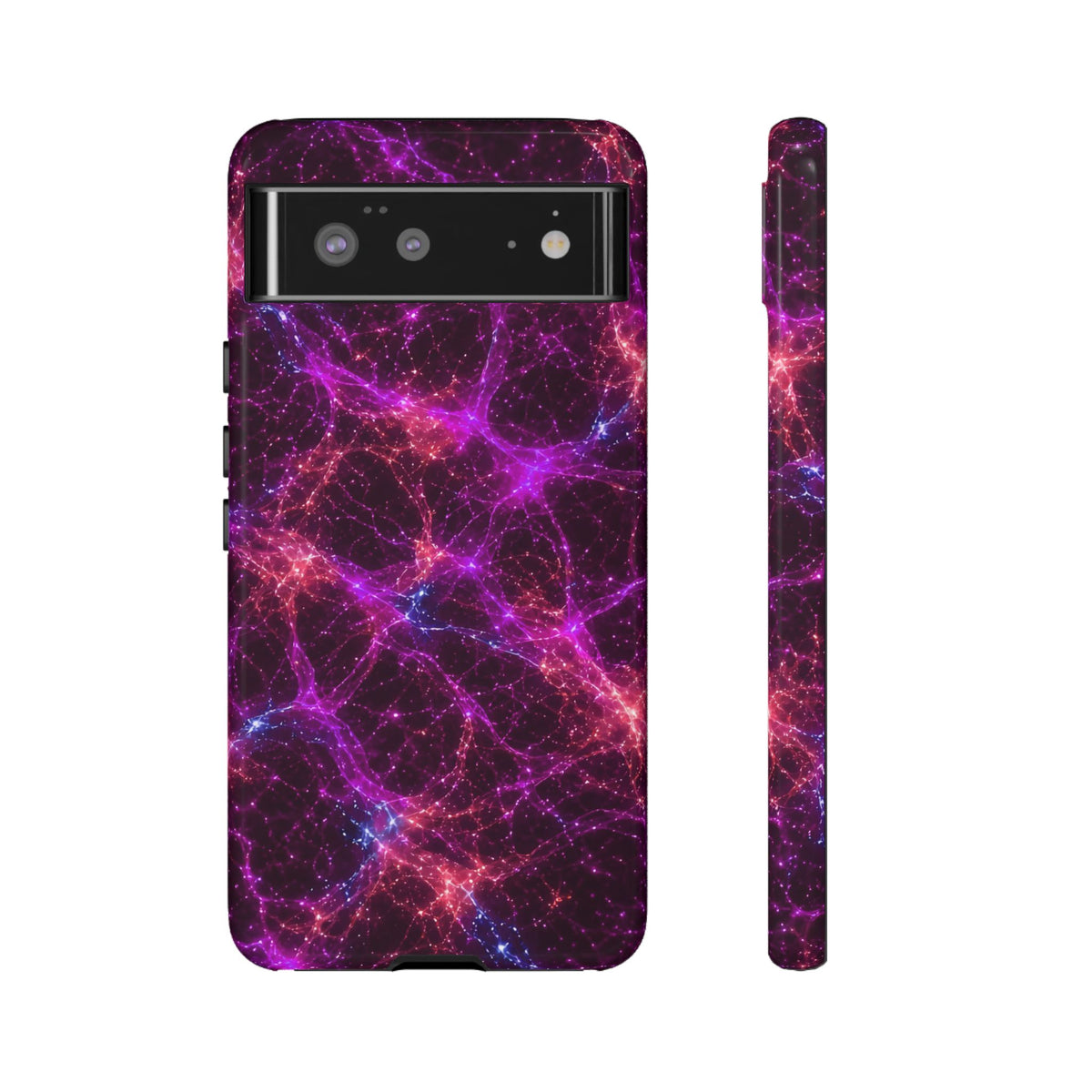 Neon Mycelium - Ember Orchid Phone Case
