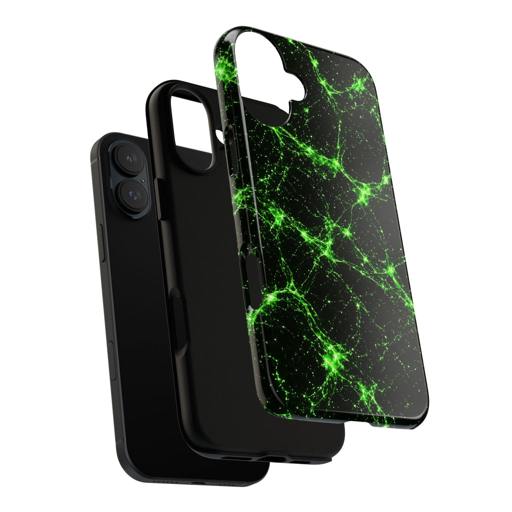Neon Mycelium - Toxic Lime Phone Case