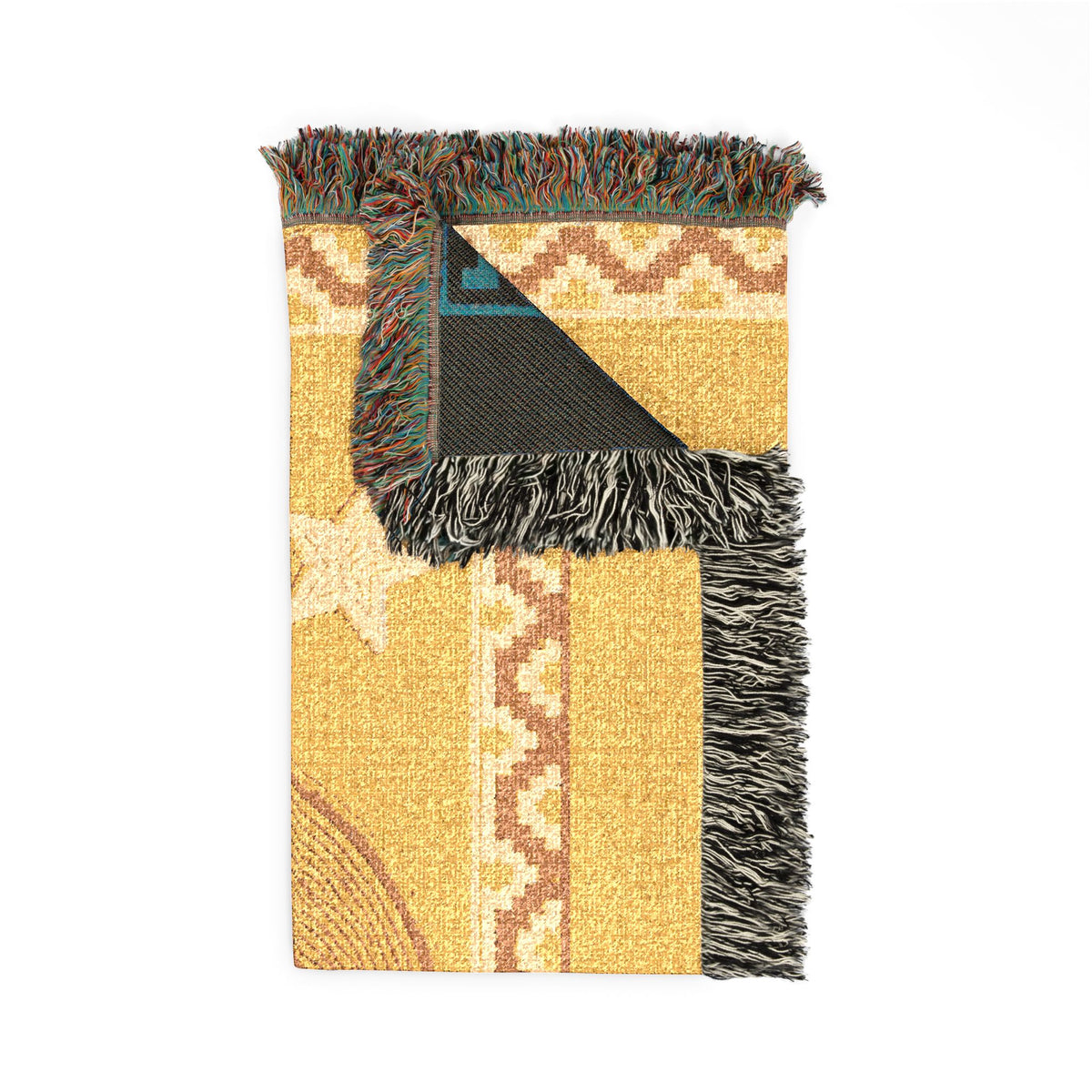 BLXNTT Yellow Hippie Woven Blanket #2