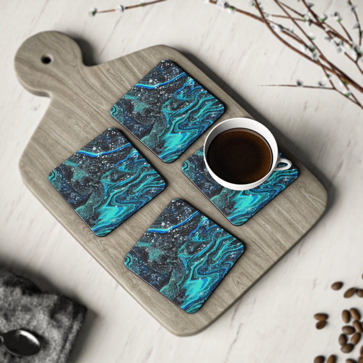 BLXNTT Deep Current Pour Coasters (Single or Set of 4)