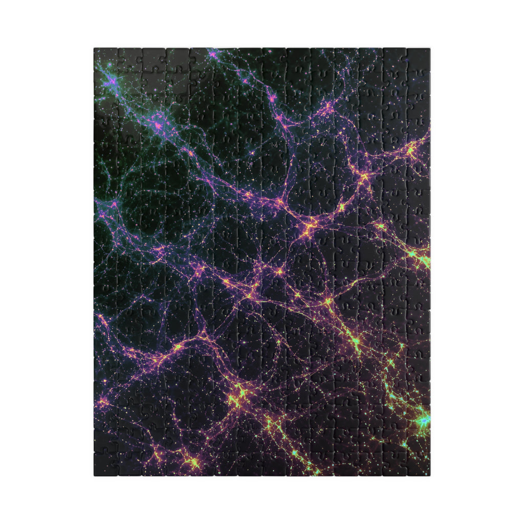 Neon Mycelium - Holographic Jigsaw Puzzle