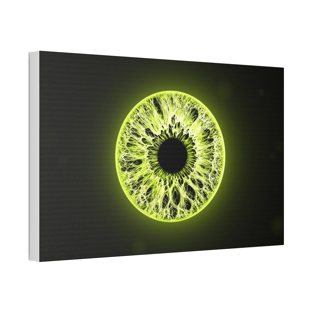 BLXNTT Iris – Lace Web Toxic Chartreuse Glossy Canvas