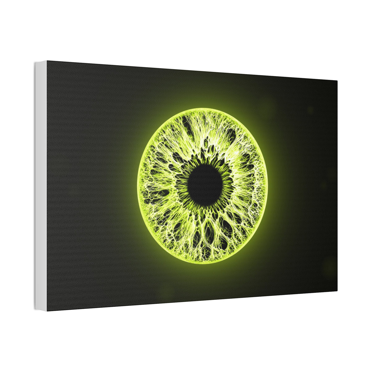 BLXNTT Iris – Lace Web Toxic Chartreuse Glossy Canvas