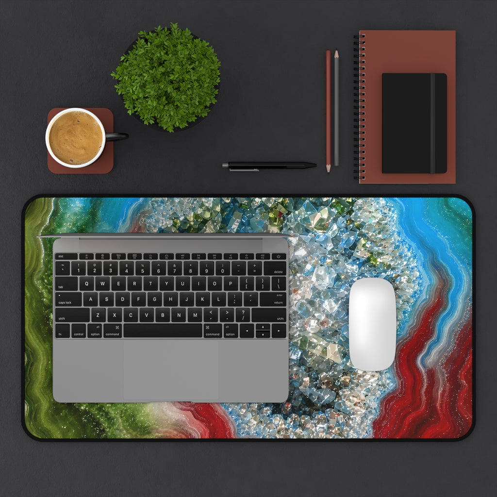 Geode Core - Lagoon Desk Mat