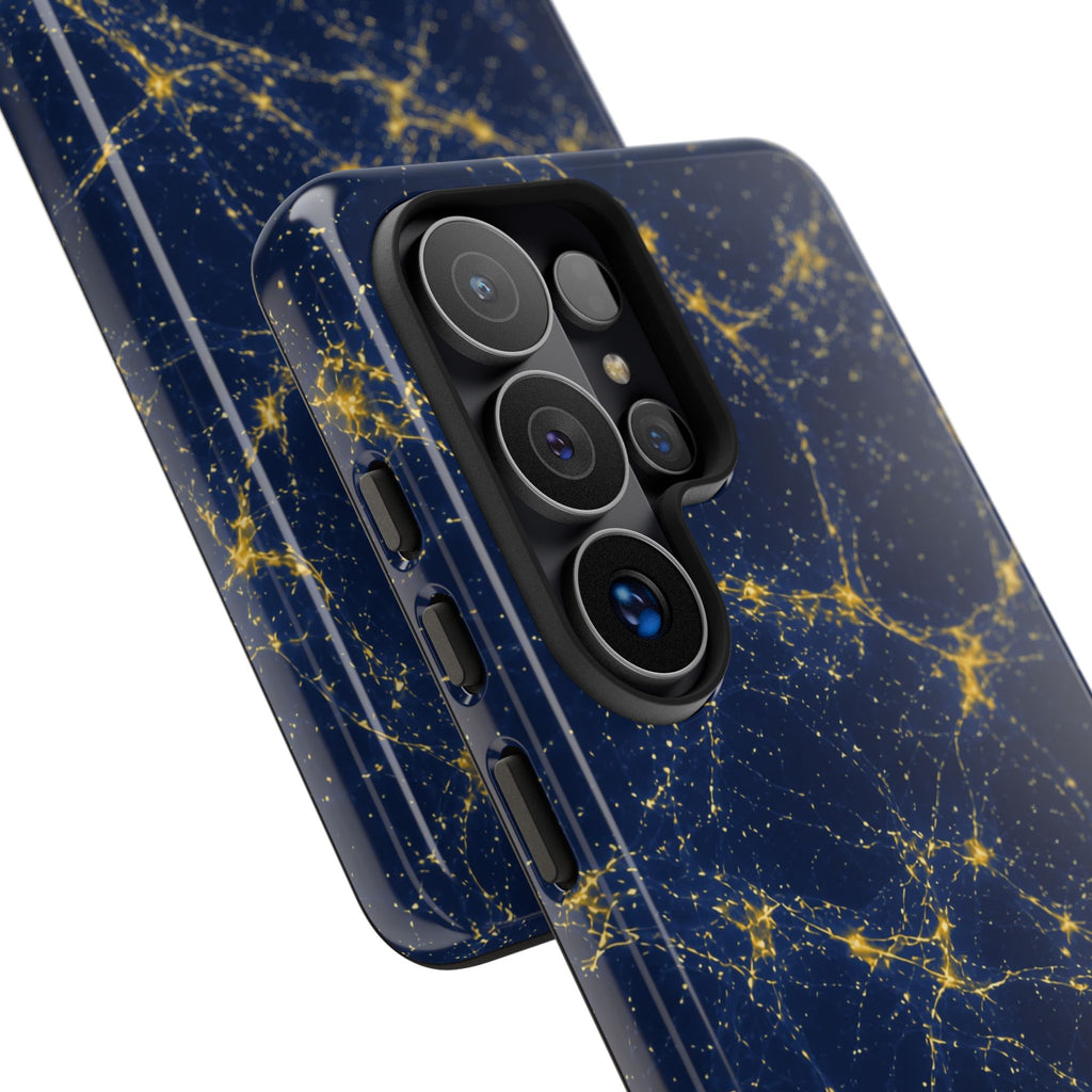 Neon Mycelium - Mustard Navy Phone Case