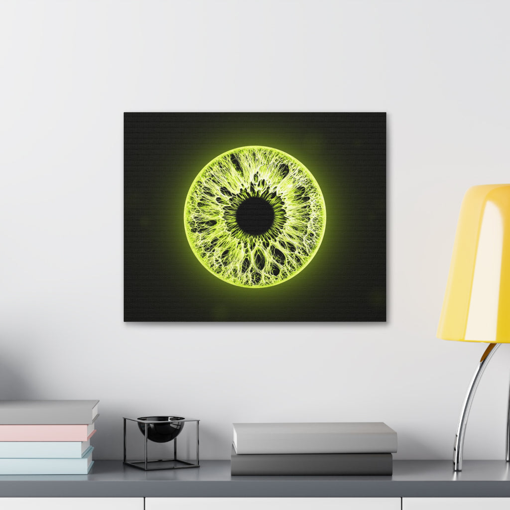 BLXNTT Iris – Lace Web Toxic Chartreuse Glossy Canvas