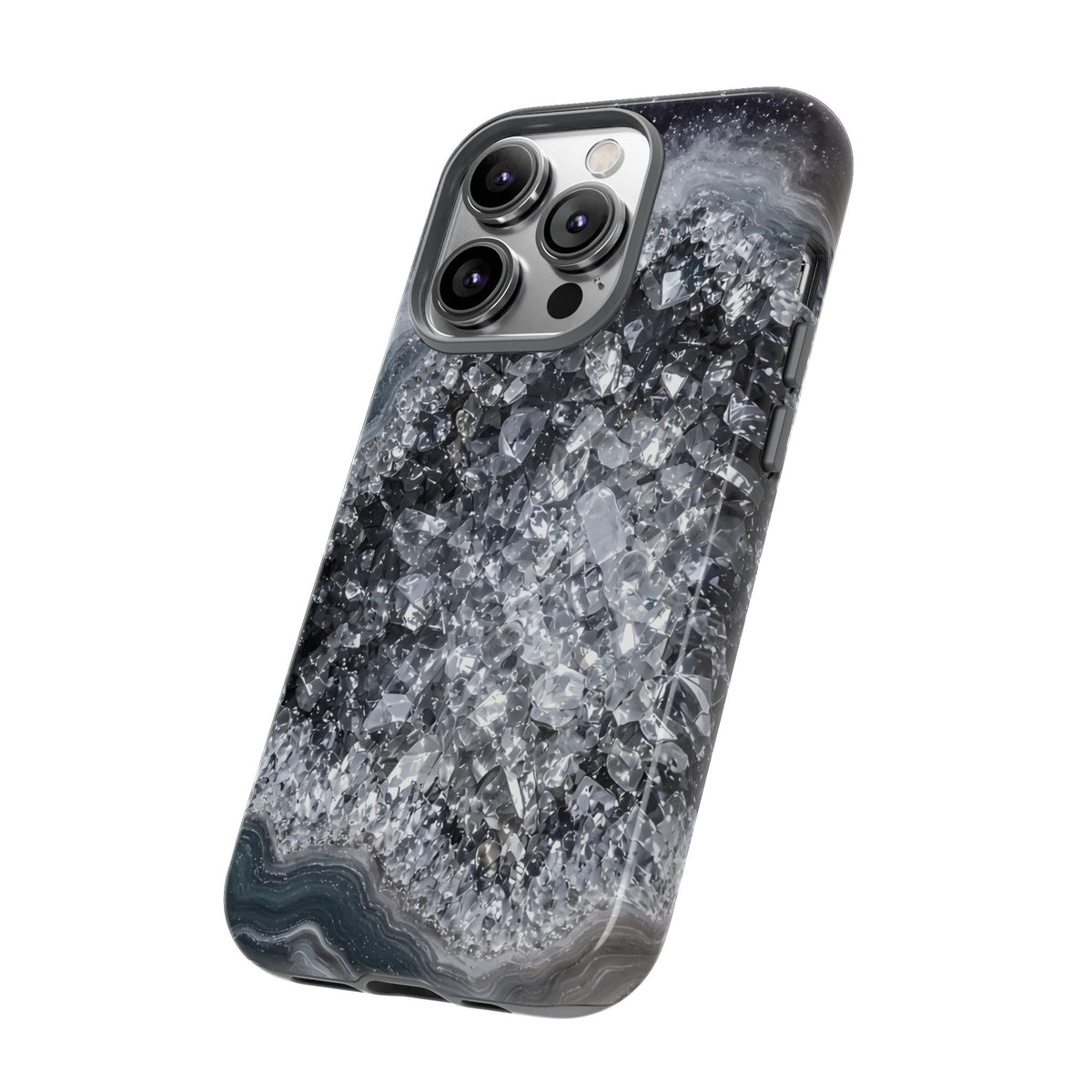 Geode Core - Silver Smoke Phone Case