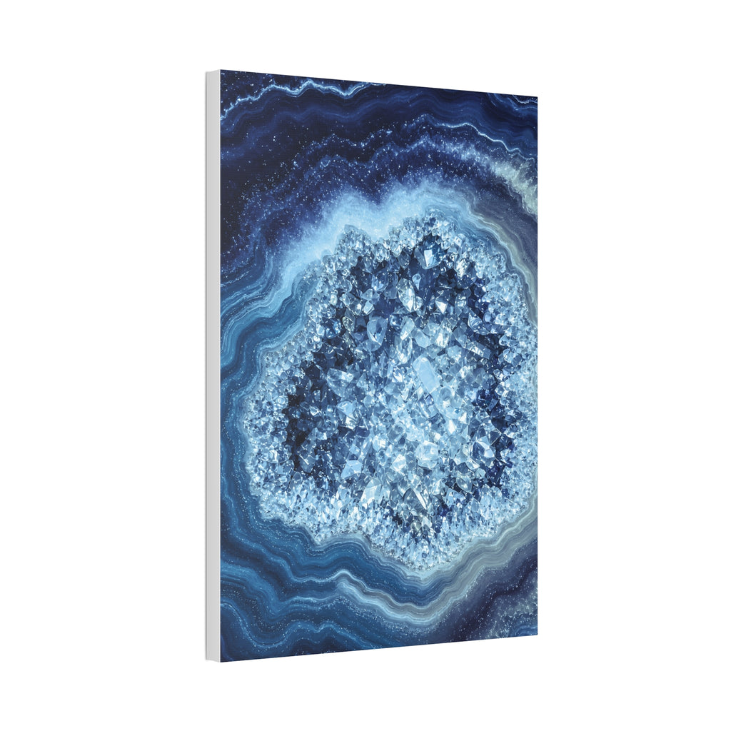 Geode Core - Glacier Glossy Canvas