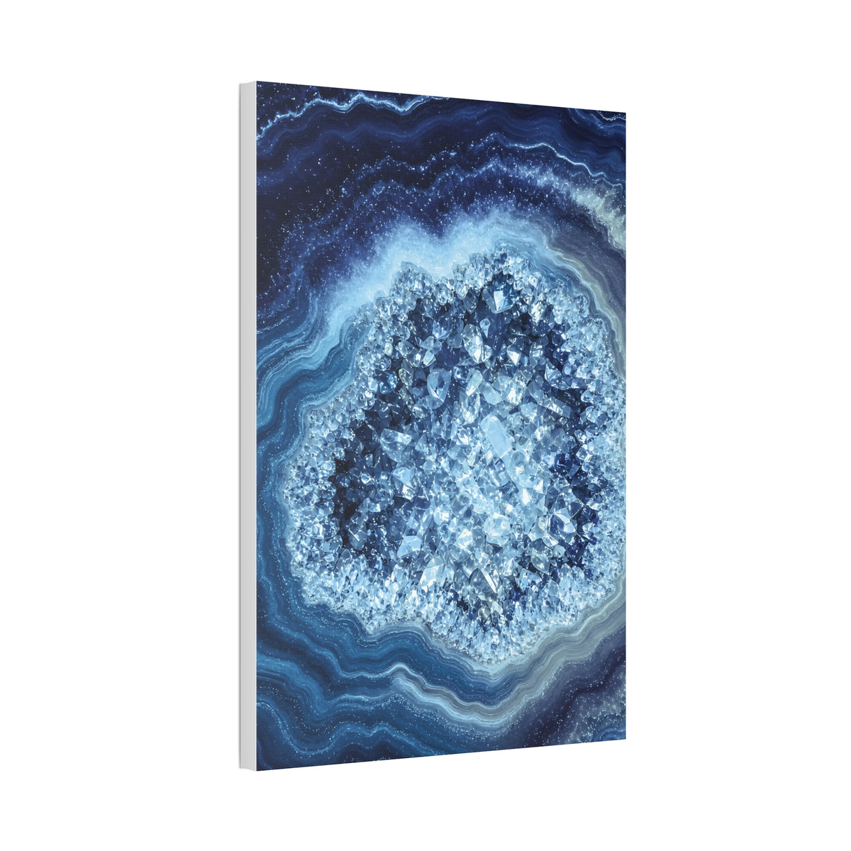 Geode Core - Glacier Glossy Canvas