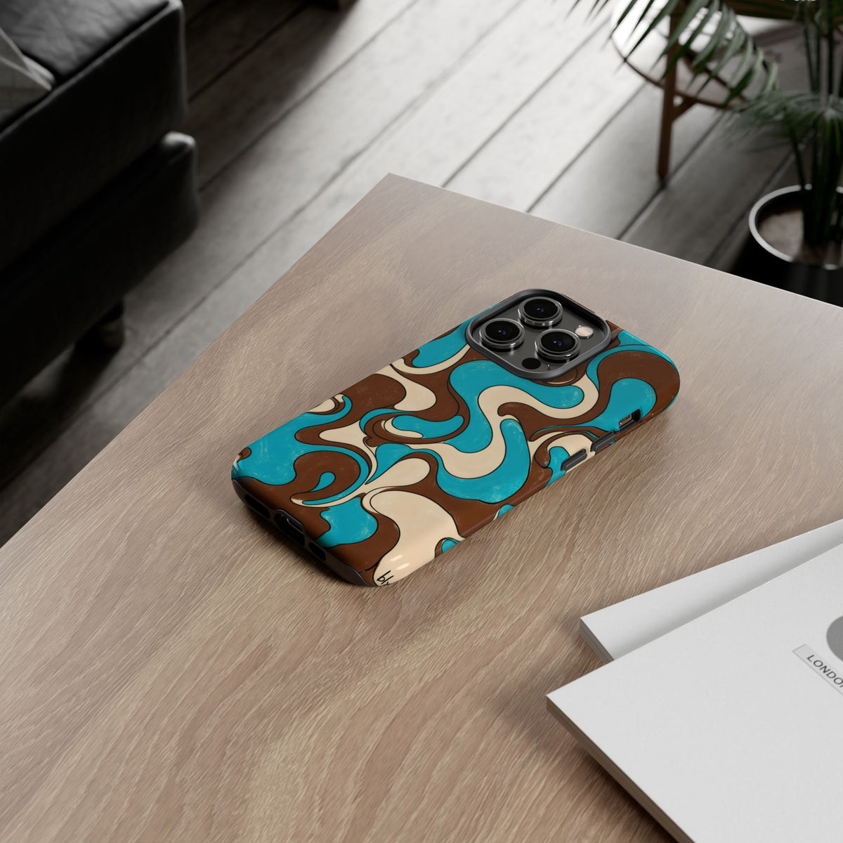 Fillmore Flow - Turquoise & Chocolate Phone Case