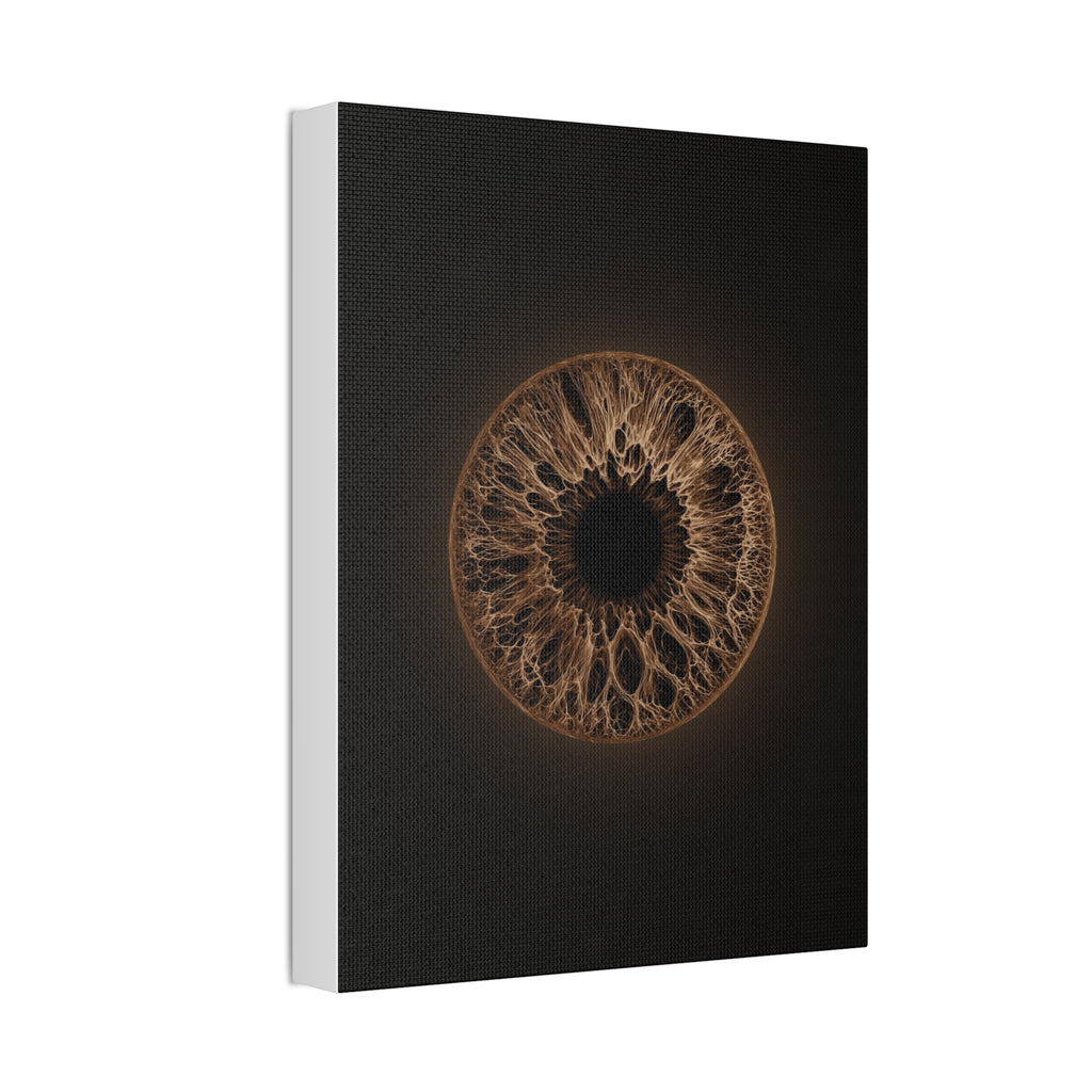 BLXNTT Iris – Lace Web Dark Brown Glossy Canvas