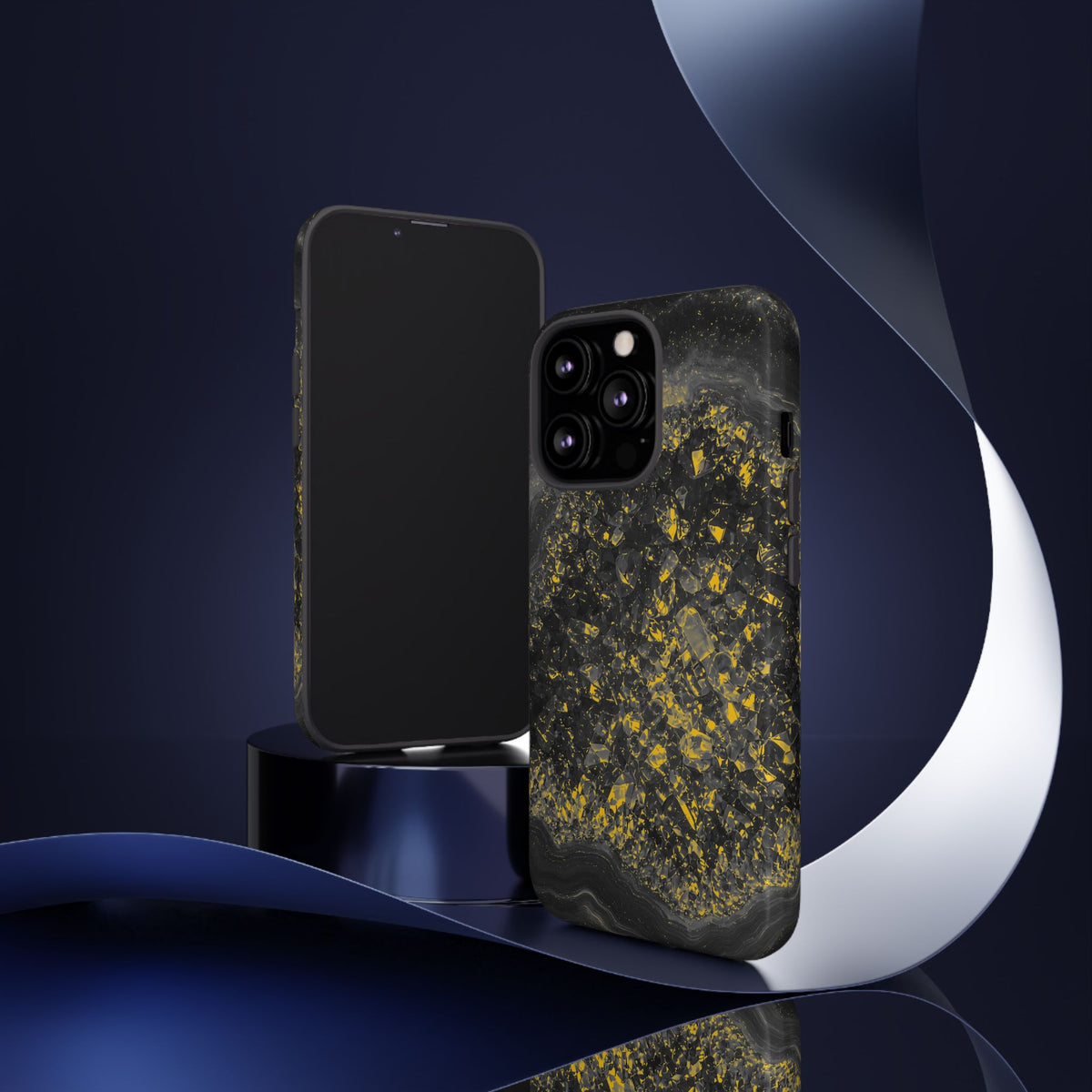 Geode Core - Mono Gold Spark Phone Case